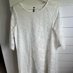 White lace dress